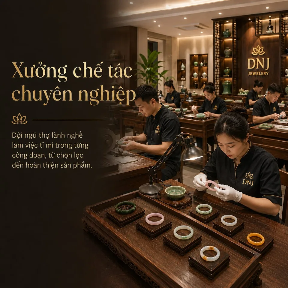 Xưởng chế tác vòng phong thủy chuyên nghiệp
