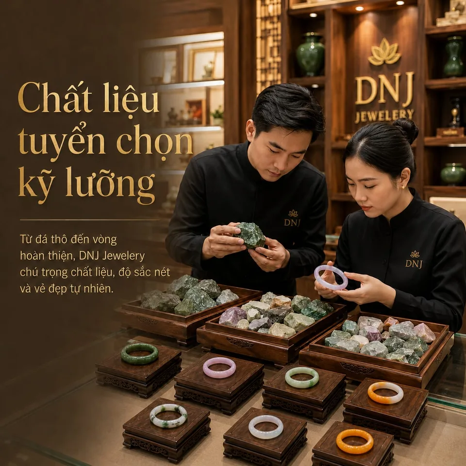 Chất liệu vòng ngọc được tuyển chọn kỹ lưỡng