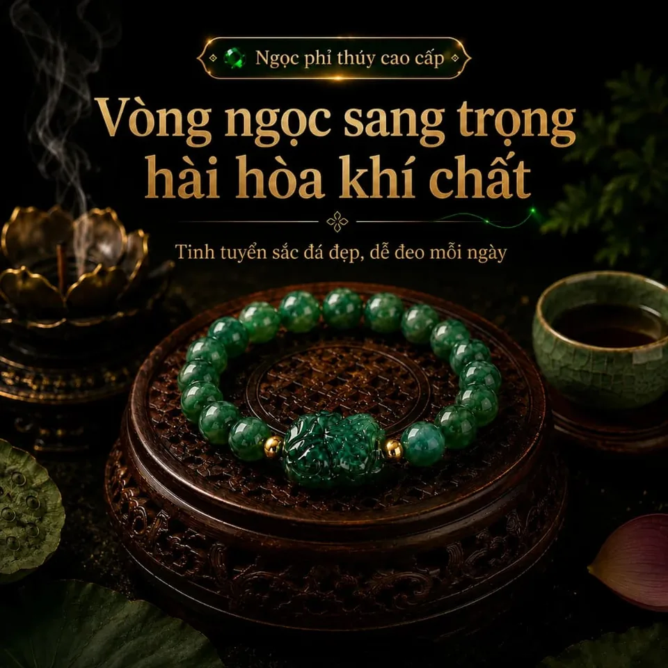Vòng tay phong thủy DNJ mẫu 1